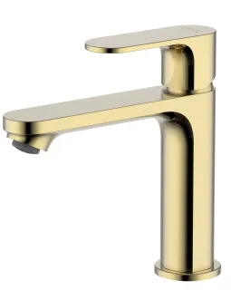 Смеситель для раковины Aquatek Альфа AQ1910BG золото шлифованное