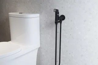 Гигиенический душ со смесителем Aquatek Альфа AQ1919MB чёрный матовый