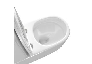 Унитаз напольный Aquatek Optima Plus AQ4452-00 смыв торнадо безободковый белый