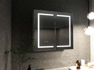 Зеркало-шкаф с подсветкой Aquatek AQ7804-MLC 80 см хром