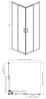 Душевой уголок Aquatek AQ ARI KV 10020BL 100х100 см чёрный матовый