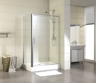 Душевой уголок Aquanet Delta NPE1131 273609 160x90 см стекло прозрачное профиль хром