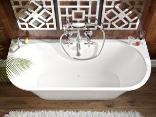 Ванна из искусственного камня AquaStone Неона 168x71см белый