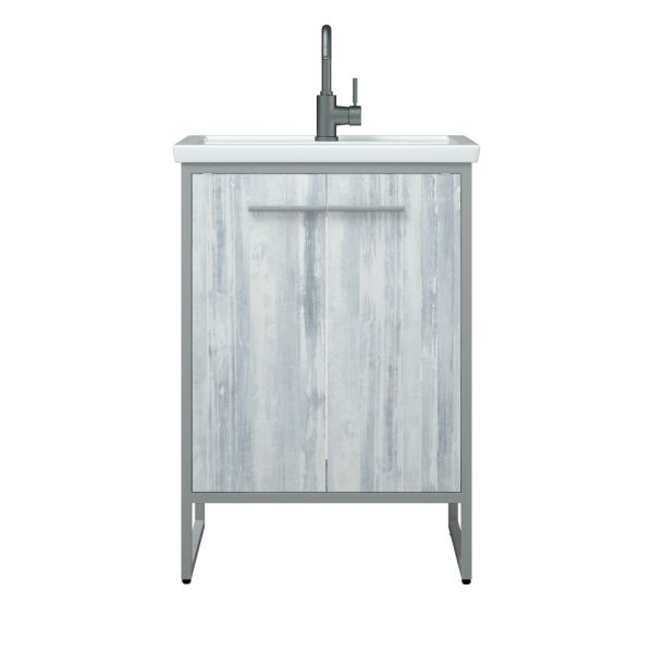 Тумба под раковину Corozo Айрон 70см арт/серый SD-00000309