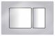 Кнопка смыва Azario KAPRIS AZ-8200-0031 двойная, хром глянец