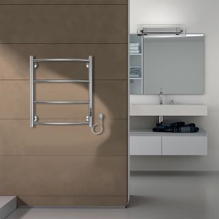 Полотенцесушитель электрический AZARIO VERONA AZ04856 500/600 4 секции, тен слева, хром