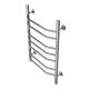 Полотенцесушитель водяной AZARIO RAVENNA  AZ07158 500/800 7 секций, нижнее/диагональное подключение, 1/2, хром