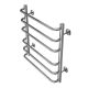 Полотенцесушитель водяной AZARIO FERRARA AZ09156 500/600 6 секций, нижнее/диагональное подключение, 1/2, хром