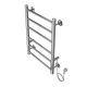 Полотенцесушитель электрический AZARIO MILAN AZ90846 400/600 6 секций, диммер справа, хром