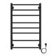 Полотенцесушитель электрический AZARIO MILAN AZ90858B 500/800 8 секций, диммер справа, черный