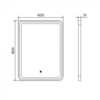 Зеркало Comforty Ситара-60 00-00017881 золото матовое