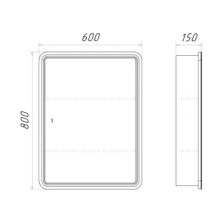 Зеркало-шкаф Comforty Нео-60 00-00017831 60 см