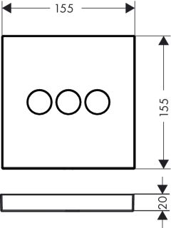 Переключатель потоков для ванны с душем Hansgrohe ShowerSelect 15746400 хром