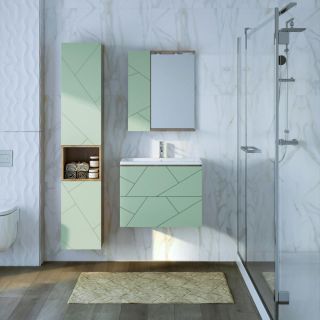 Тумба под раковину Бриклаер Кристалл 4627125417160 70 см фисташковый