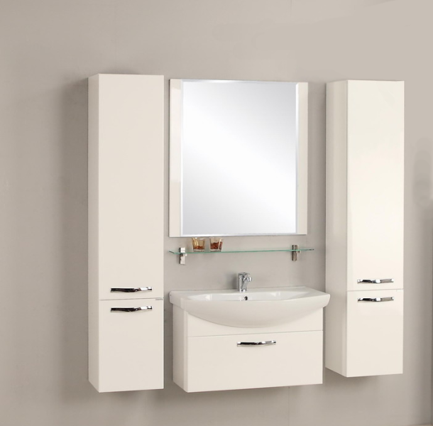 Тумба под раковину Акватон Ария 80см белый 1A141701AA010