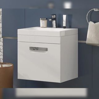 Тумба под раковину подвесная Velvex Estea tp.EST.MOD.50.1Y, 50 см