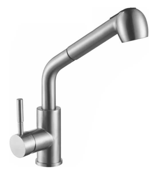 Смеситель для кухни Melana MELANA-F8109 с выдвижным изливом сатин