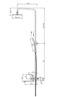 Душевая стойка Splenka S30.24.09 графит