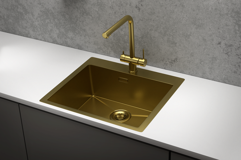 Мойка кухонная Granula 5951, ЗОЛОТО САТИН