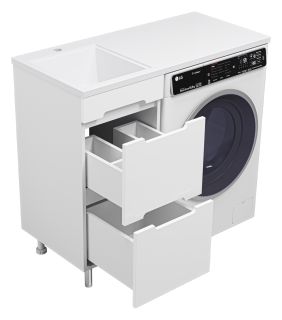 Напольная тумба под раковину Misty Байкал 40см белый