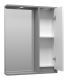Зеркальный шкаф с подсветкой Brevita Balaton BAL-04065-01-01П правый 65см белый/серый