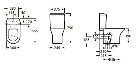 Унитаз Roca Leon 342649000
