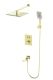 Душевой комплект Wonzon & Woghand WW-88929003-BG с термостатом брашированное золото
