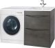 Тумба под раковину для стиральной машины Bellezza Олиссия 120см серый 00000007267