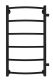 Полотенцесушитель водяной Indigo Arc LASW70-30BR-б/п-50 70x30 см чёрный муар