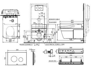 Электронный подвесной унитаз TOTO Neorest EW CW994P#NW1 безободковый белый