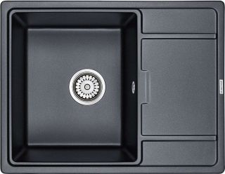 Мойка кухонная Paulmark Flugen PM216550-BLM чёрный металлик