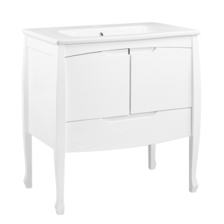 Напольная тумба под раковину Veedi Lord LRD800T-DR 80см белый