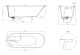 Ванна из искусственного камня Salini Ornella Kit S-Sense 102412GRH 180x80см RAL снаружи