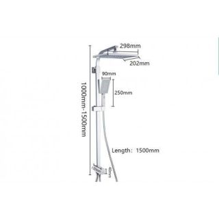 Душевая стойка Gappo G2408-8 белый/хром