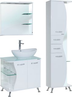 Пенал Bellezza Рио 50см левый белый 00000000413