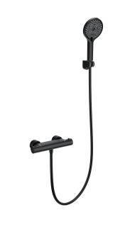 Смеситель для душа Wonzon & Woghand INN 3 WW-B2003-A-MB с термостатом чёрный матовый