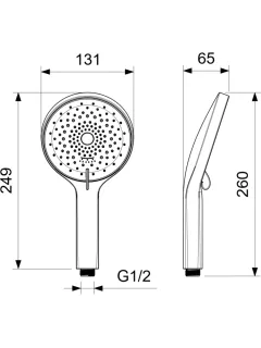 Ручной душ Aquatek Лугано AQ2201BG золото