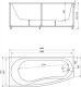 Акриловая ванна Aquatek Пандора PAN160-0000038 160х75 см левая с фронтальным экраном сборно-разборный сварной каркас