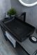 Раковина Gid Bm9396 53344 накладная черная матовая 60x34x11