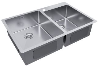 Мойка кухонная Paulmark Kroner PM237851-BS брашированная нержавеющая сталь