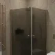 Душевой уголок на монопетле by Deonria U-90-89-6-GM-BR1 90x89см бронза/графит матовый