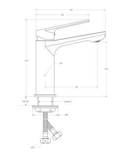 Комплект смесителей для ванной комнаты BelBagno COMFORT-VD/LS-01 хром