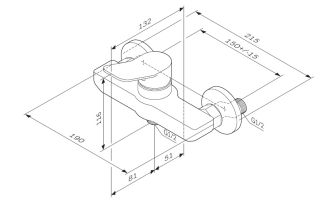 Смеситель Am.Pm X-Joy F85A20000 для душа
