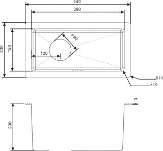 Мойка кухонная Zorg Inox PVD PVD 2344 GRAFIT
