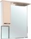 Зеркало-шкаф с подсветкой Bellezza Балтика 90см левый бежевый 00000005368