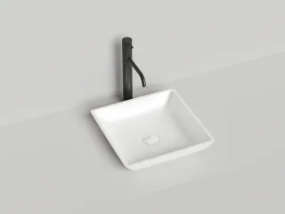 Накладная раковина Salini Callista 04 S-Stone 1101208SMRH 38см RAL снаружи