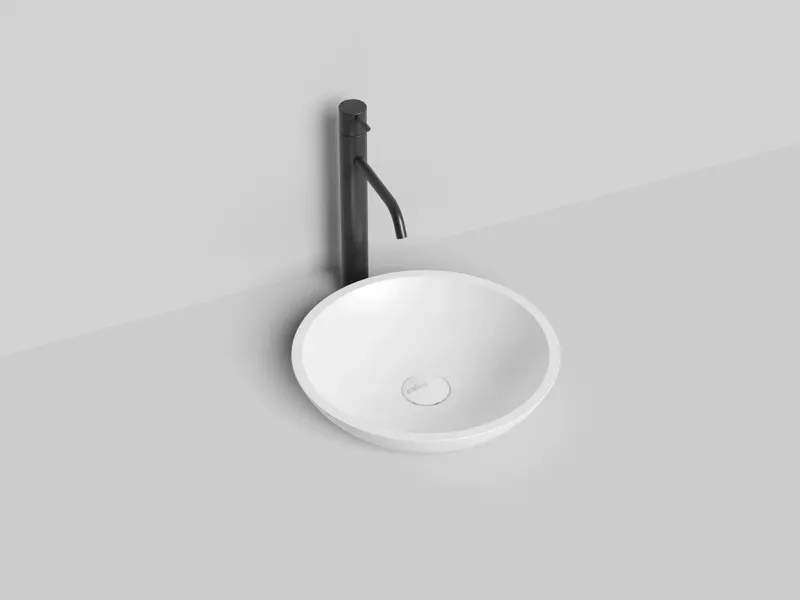 Накладная раковина Salini Callista 05 S-Stone 1101205SM 37см белый матовый