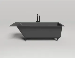 Ванна из искусственного камня Salini Cascata S-Sense 104213MRF 180x80см RAL полностью