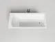 Ванна из искусственного камня Salini Cascata S-Sense 104213G 180x80см белый глянцевый