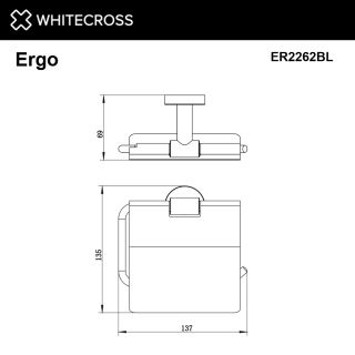 Держатель туалетной бумаги WHITECROSS Ergo ER2262CR хром